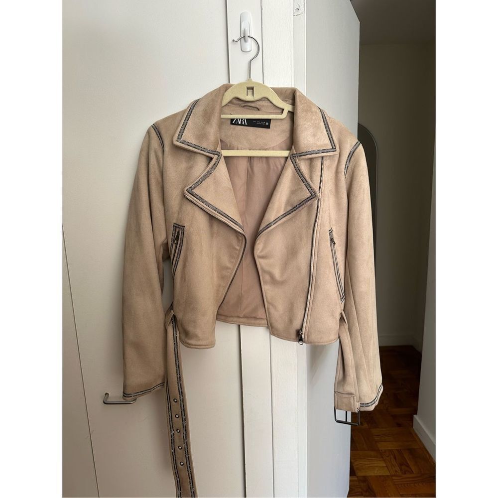 Zara Suede Biker Jacket